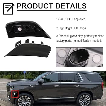 GMC YUKON ユーコン　C1500 サイドマーカー　新品　左右セット GMC YUKON ユーコン C1500 サイドマーカー 新品 左右セット For